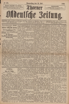 Thorner Ostdeutsche Zeitung. 1890, № 176 (31 Juli)