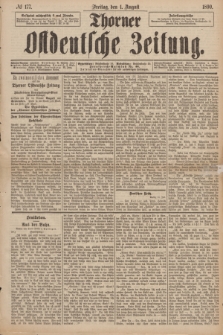 Thorner Ostdeutsche Zeitung. 1890, № 177 (1 August)