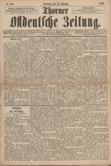 Thorner Ostdeutsche Zeitung. 1890, № 189 (15 August)