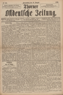 Thorner Ostdeutsche Zeitung. 1890, № 190 (16 August)