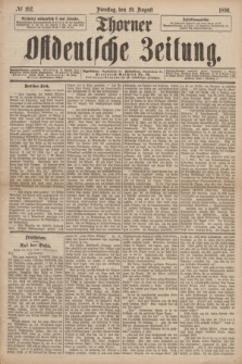 Thorner Ostdeutsche Zeitung. 1890, № 192 (19 August)