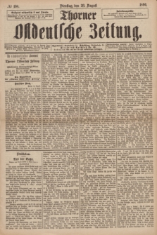 Thorner Ostdeutsche Zeitung. 1890, № 198 (26 August)