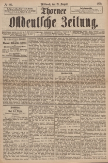 Thorner Ostdeutsche Zeitung. 1890, № 199 (27 August)