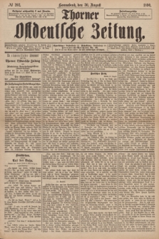 Thorner Ostdeutsche Zeitung. 1890, № 202 (30 August)