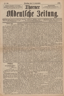 Thorner Ostdeutsche Zeitung. 1890, № 210 (9 September)