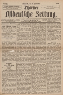 Thorner Ostdeutsche Zeitung. 1890, № 223 (24 September)