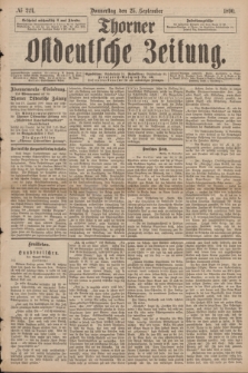 Thorner Ostdeutsche Zeitung. 1890, № 224 (25 September)