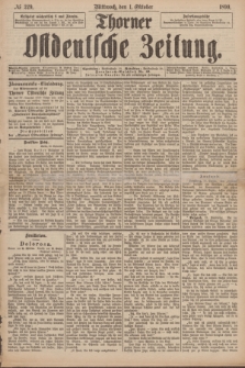 Thorner Ostdeutsche Zeitung. 1890, № 229 (1 Oktober)