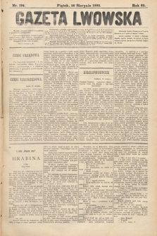 Gazeta Lwowska. 1892, nr 194