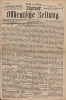 Thorner Ostdeutsche Zeitung. 1890, № 234 (7 Oktober)