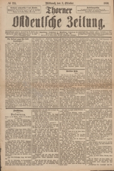 Thorner Ostdeutsche Zeitung. 1890, № 235 (8 Oktober)