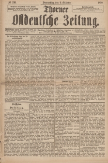 Thorner Ostdeutsche Zeitung. 1890, № 236 (9 Oktober)