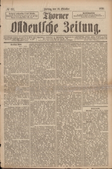 Thorner Ostdeutsche Zeitung. 1890, № 237 (10 Oktober)