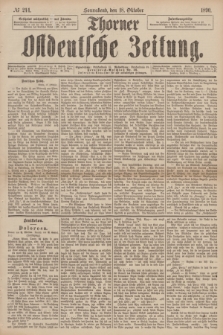 Thorner Ostdeutsche Zeitung. 1890, № 244 (18 Oktober)