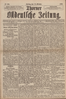 Thorner Ostdeutsche Zeitung. 1890, № 249 (24 Oktober)