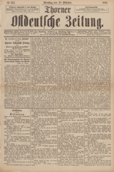 Thorner Ostdeutsche Zeitung. 1890, № 252 (28 Oktober)