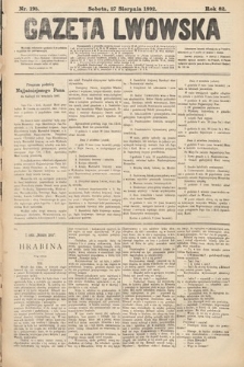Gazeta Lwowska. 1892, nr 195