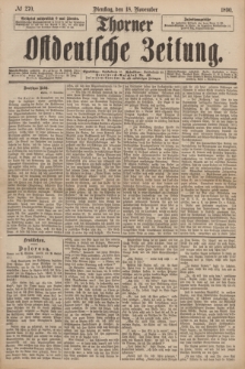 Thorner Ostdeutsche Zeitung. 1890, № 270 (18 November)
