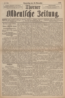 Thorner Ostdeutsche Zeitung. 1890, № 272 (20 November)