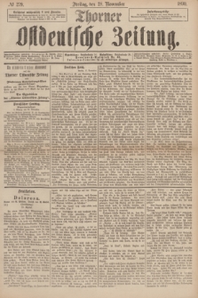 Thorner Ostdeutsche Zeitung. 1890, № 279 (28 November)