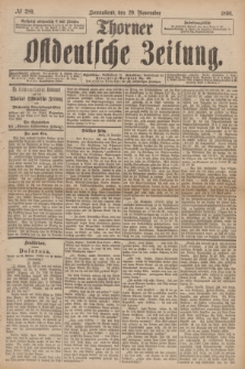 Thorner Ostdeutsche Zeitung. 1890, № 280 (29 November)