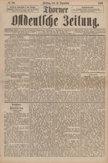 Thorner Ostdeutsche Zeitung. 1890, № 291 (12 Dezember)