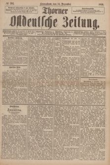 Thorner Ostdeutsche Zeitung. 1890, № 292 (13 Dezember)