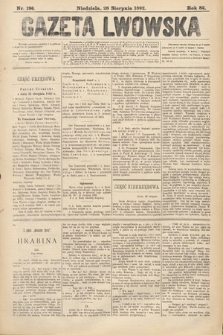 Gazeta Lwowska. 1892, nr 196