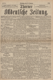 Thorner Ostdeutsche Zeitung. 1891, № 22 (27 Januar)
