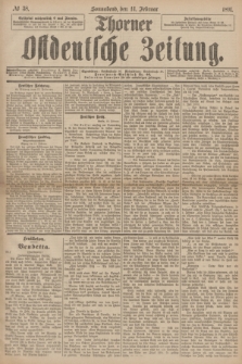 Thorner Ostdeutsche Zeitung. 1891, № 38 (14 Februar)