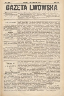 Gazeta Lwowska. 1892, nr 200