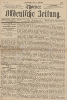 Thorner Ostdeutsche Zeitung. 1891, № 249 (24 Oktober)