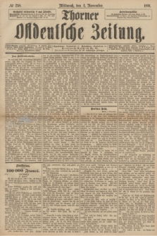 Thorner Ostdeutsche Zeitung. 1891, № 258 (4 November)