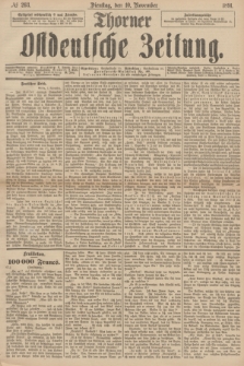 Thorner Ostdeutsche Zeitung. 1891, № 263 (10 November)