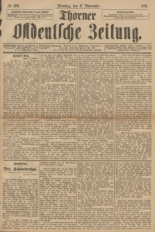Thorner Ostdeutsche Zeitung. 1891, № 269 (17 November)