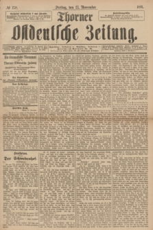 Thorner Ostdeutsche Zeitung. 1891, № 278 (27 November)