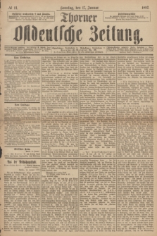 Thorner Ostdeutsche Zeitung. 1892, № 14 (17 Januar)