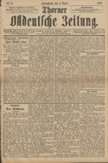 Thorner Ostdeutsche Zeitung. 1892, № 79 (2 April)