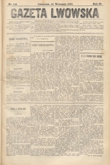 Gazeta Lwowska. 1892, nr 216