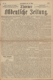 Thorner Ostdeutsche Zeitung. 1892, № 112 (14 Mai)