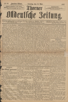 Thorner Ostdeutsche Zeitung. 1892, № 119 (22 Mai) - Zweites Blatt