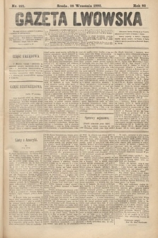 Gazeta Lwowska. 1892, nr 221