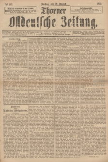 Thorner Ostdeutsche Zeitung. 1892, № 193 (19 August)