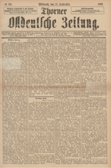Thorner Ostdeutsche Zeitung. 1892, № 215 (14 September)