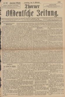 Thorner Ostdeutsche Zeitung. 1892, № 237 (9 Oktober) - Zweites Blatt