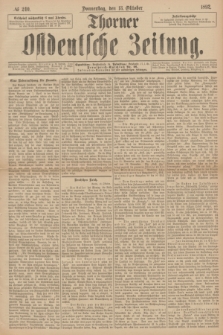 Thorner Ostdeutsche Zeitung. 1892, № 240 (13 Oktober)