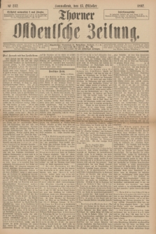 Thorner Ostdeutsche Zeitung. 1892, № 242 (15 Oktober) + dod.