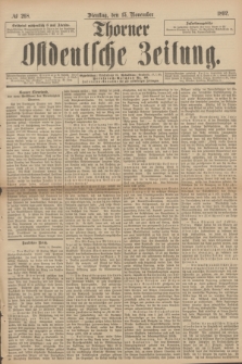 Thorner Ostdeutsche Zeitung. 1892, № 268 (15 November)