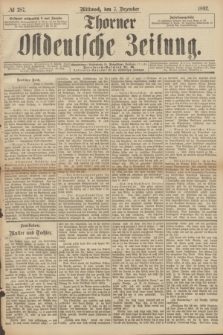 Thorner Ostdeutsche Zeitung. 1892, № 287 (7 Dezember)