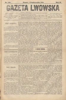 Gazeta Lwowska. 1892, nr 228